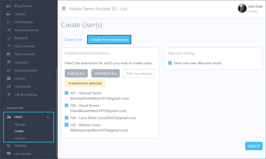 Create Multiple Users